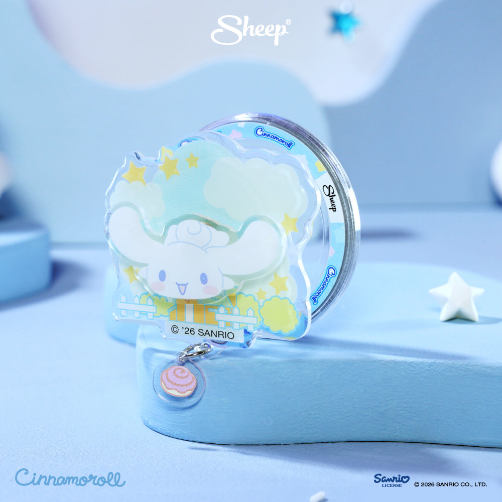 phone accessories cinnamoroll ใช้คู่เคส sanrio ลิขสิทธิ์แท้ ที่แปะมือถือ สีฟ้า magsafe หมุน ได้ griptok