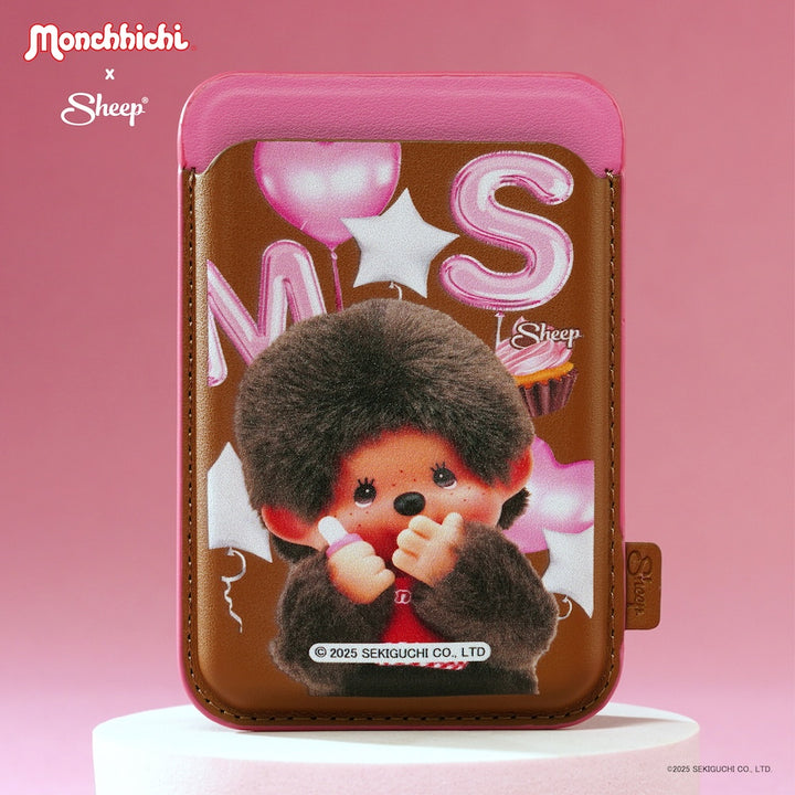 เคสใส่บัตร ม่อนชิชิ สีน้ำตาล sheep phone wallet magsafe มอนชิชิ card holder accessories