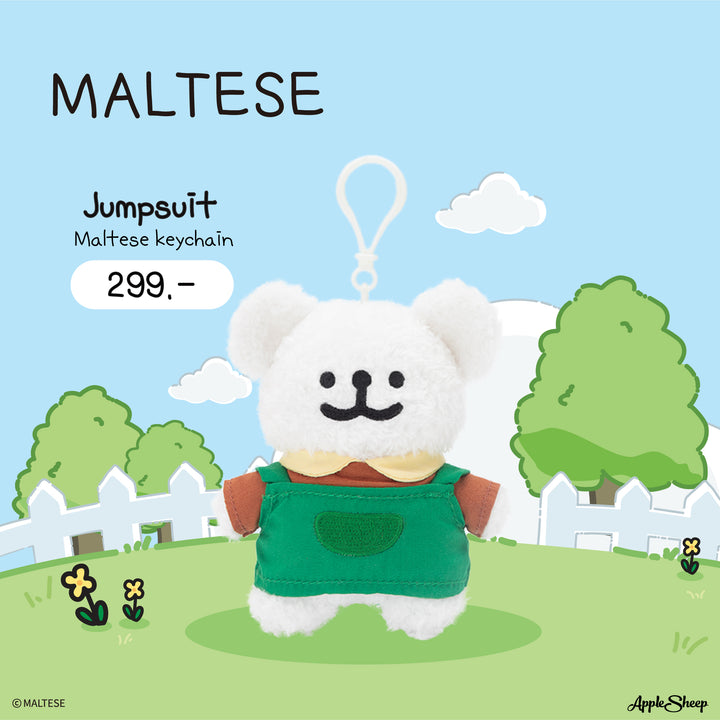 พวงกุญแจตุ๊กตาแต่งตัวได้ Maltese ลิขสิทธิ์แท้ พร้อมส่ง Maltese Keychain
