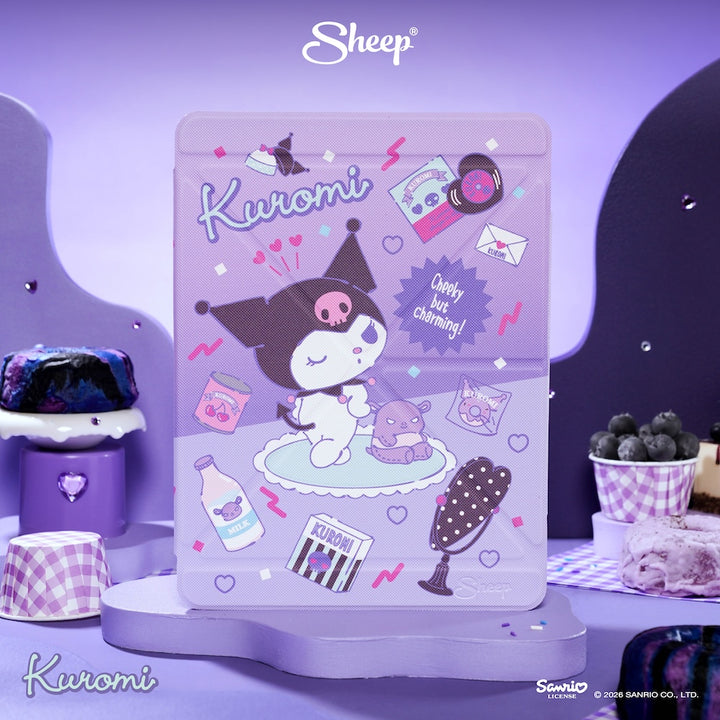 kuromi ipad case sanrio คุโรมิ เคสไอแพด กันกระแทก น้ำหนักเบา พกง่าย ลิขสิทธิ์แท้ ซานริโอ้ สีม่วง ดำ