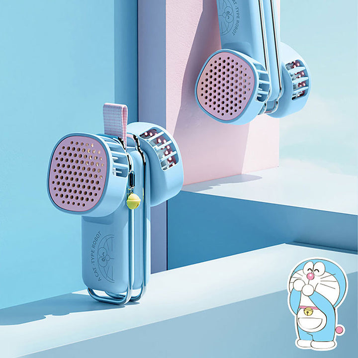 Rock Doraemon gadget โดราเอม่อน พัดลม ห้อยคอ โดเรม่อน ขนาด เล็ก