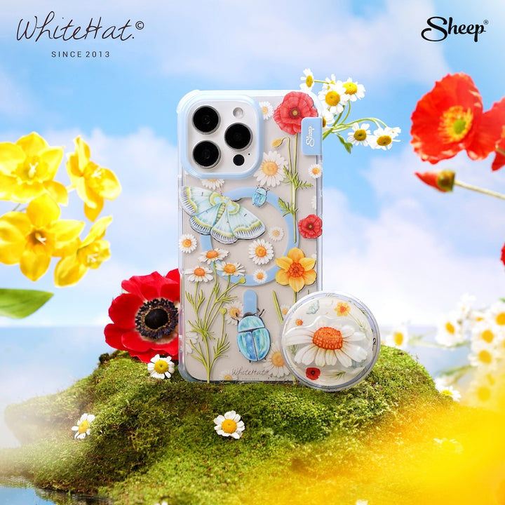 เคสใช้กับเครื่องขาว whitehat iPhone Magsafe Flower เคสไอโฟน ลายดอกไม้