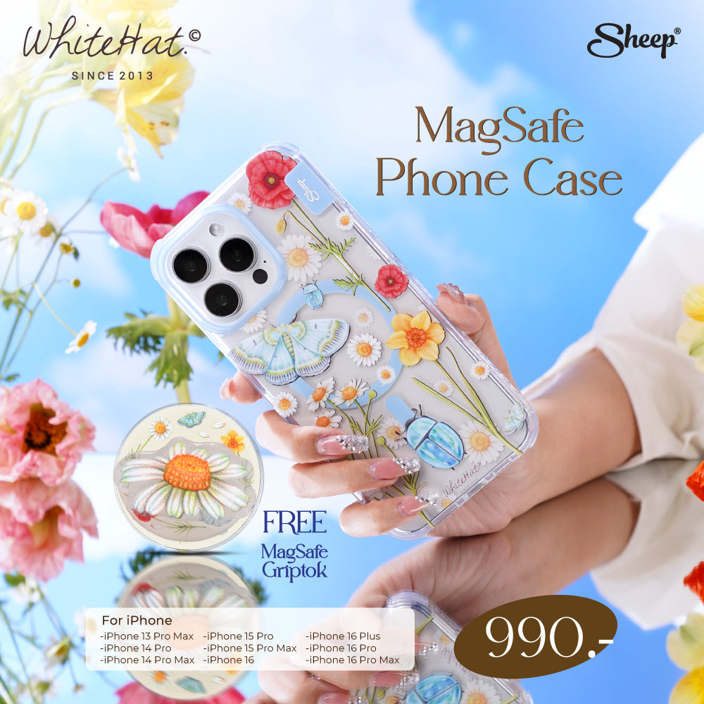 iPhone case Flower whitehat เคสไอโฟน ลายดอกไม้ ศิลปินไทย ทีมไทย