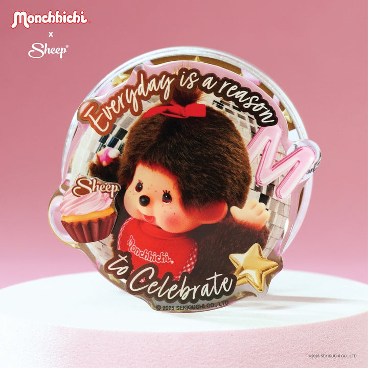 ที่แปะมือถือ magsafe monchhichi หมุนได้ ม่อนชิชิ มอนชิชิ sheep phone grip สีน้ำตาล accessories