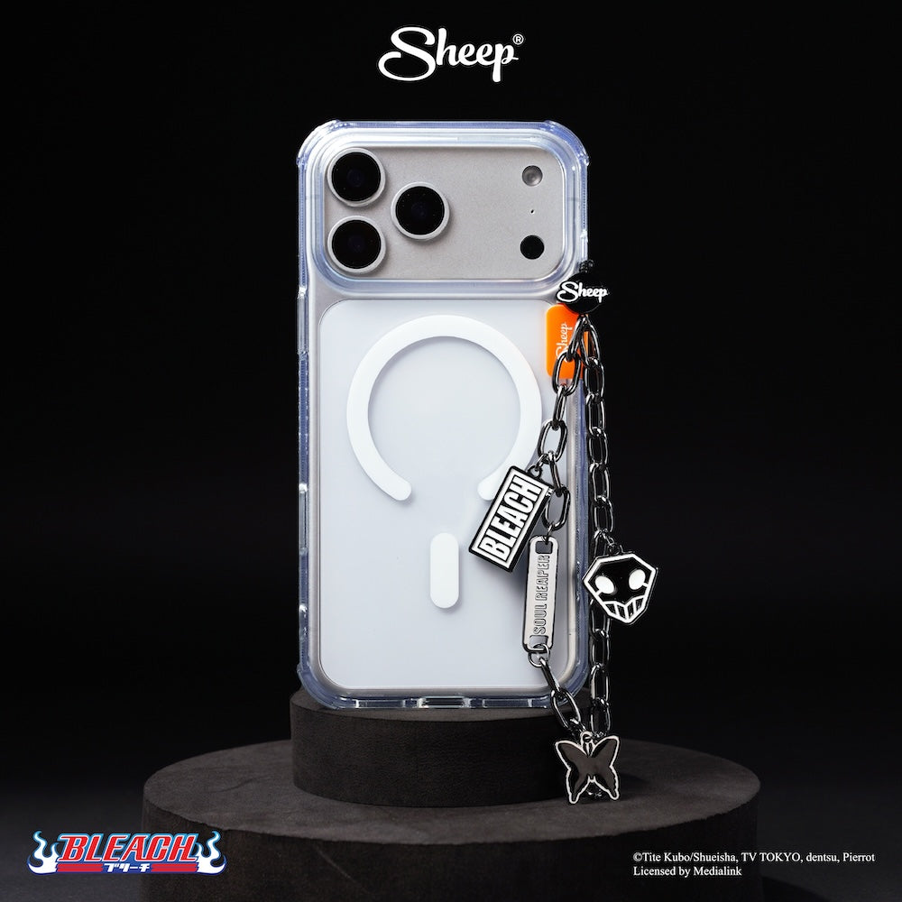 Phone Charm สายห้อย มือถือ เคส Case BLEACH บลีช เทพมรณะ ลิขสิทธิ์แท้ Ichigo อิจิโกะ ลายเท่ ๆ สีดำ