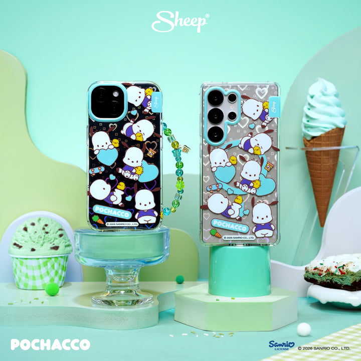 เคส โปเชโกะ ไอโฟน ซัมซุง ลายน่ารัก pochacco iphone samsung case sketch ลิขสิทธิ์แท้ sanrio สีเขียว ซานริโอ้ กันกระแทก