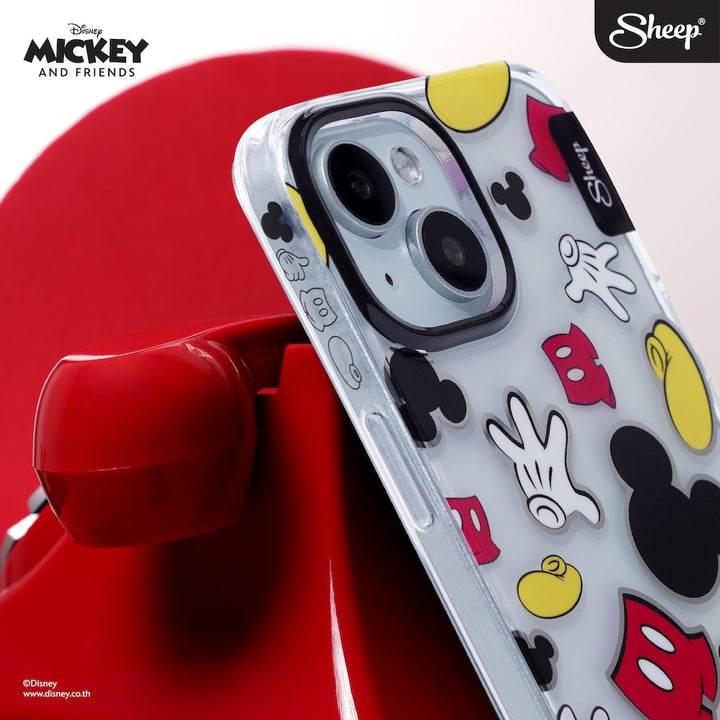 mickey mouse  case เคสไอโฟน มิคกี้ เมาส์ แบบใส iconic แถม สายห้อยมือถือ