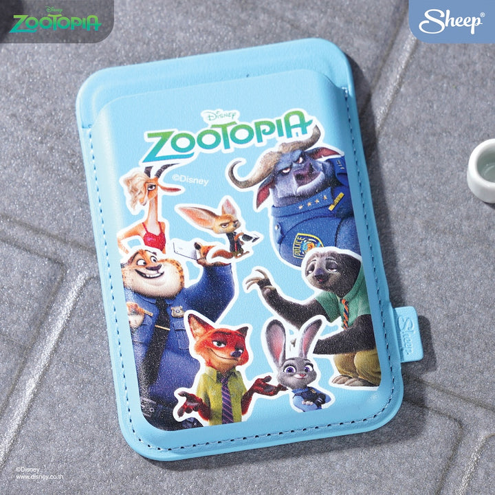 เคสใส่บัตร ซูโทเปีย สีฟ้า ลายตัวละคร ลิขสิทธิ์แท้ ดิสนีย์ magsafe wallet zootopia