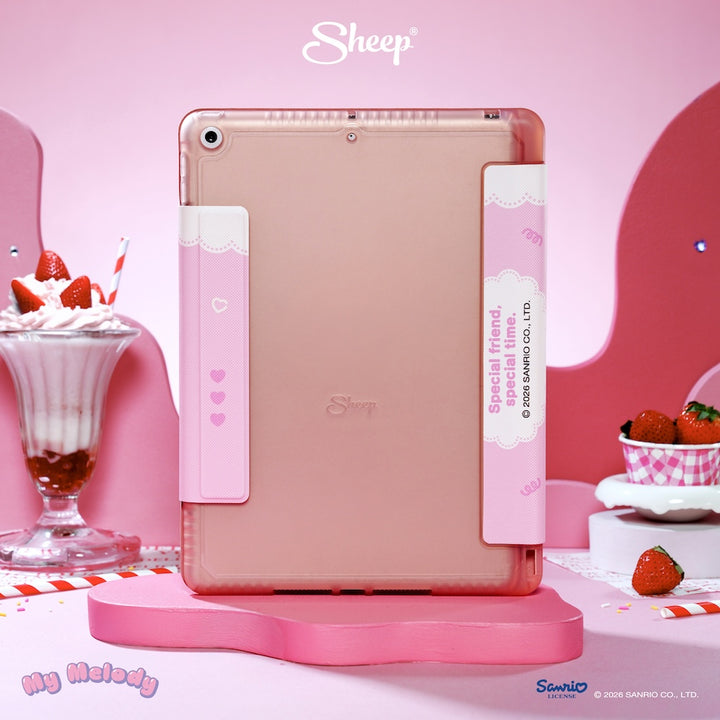 มายเมโลดี้ ipad case sanrio เคสไอแพด my melody สีชมพู ขาว ลิขสิทธิ์แท้ ซานริโอ้ กันกระแทก น้ำหนักเบา พกง่าย