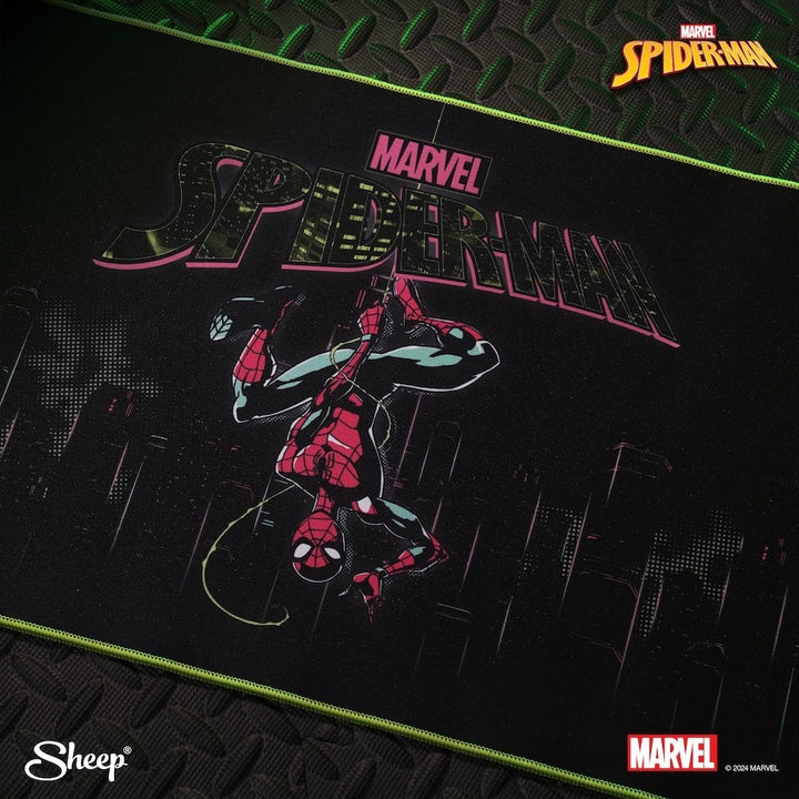 แผ่นรองเทาส์ Spider-Man Mousepad ลิขสิทธิ์แท้ แผ่นรองเม้าส์เกมมิ่ง