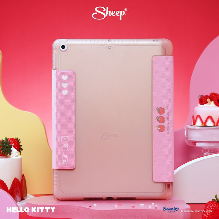 เคส ไอแพด คิตตี้ สีแดง ชมพู hello kitty ipad case ซานริโอ้ สายจด วาด ลิขสิทธิ์แท้ sanrio พกง่าย น้ำหนักเบา กันกระแทก เคสคิตตี