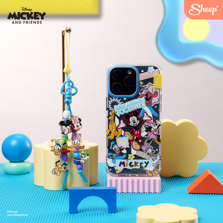 เคสไอโฟน มิกกี้เม้าส์ แถม สายห้อยมือถือ mickey and friedns ลายเพื่อนมิกกี้
