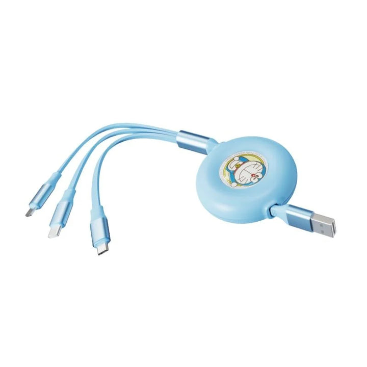 Rock Doraemon โดราเอม่อน สายชาร์จ Lightning Type-C โดเรม่อน สีฟ้า