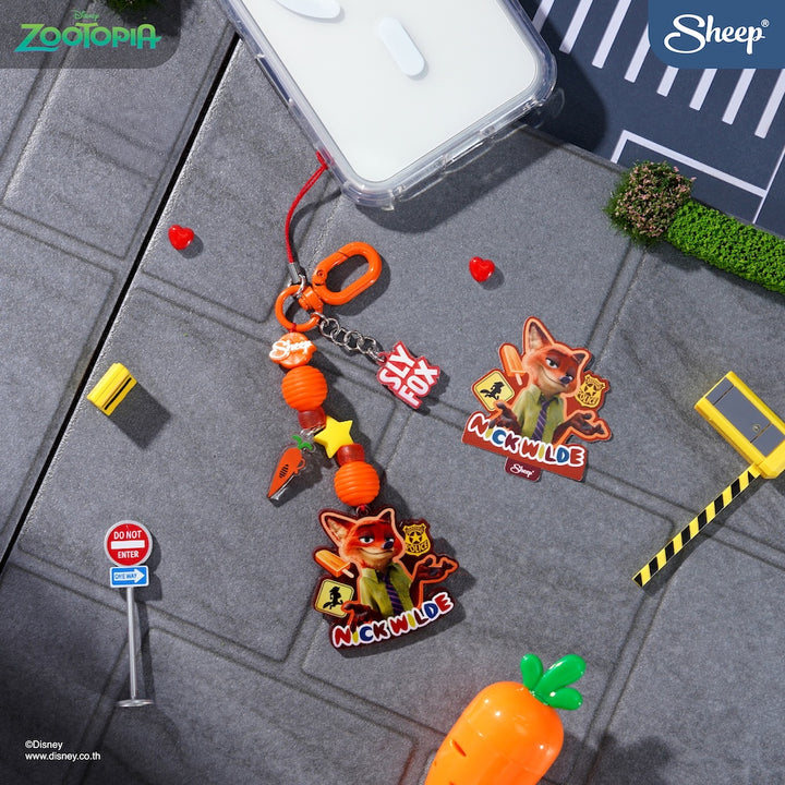 nick wilde zootopia กล่องสุ่ม สายห้อยมือถือ ซูโทเปีย สีส้ม blind box keychain