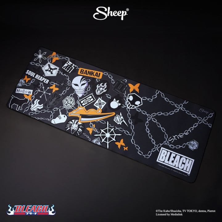 บลีช เทพมรณะ BLEACH ลิขสิทธิ์แท้ ของแต่งโต๊ะ แผ่น รองเมาส์ ลายเท่ ๆ ขนาดใหญ่ mouse pad Ichigo อิจิโกะ สีดำ