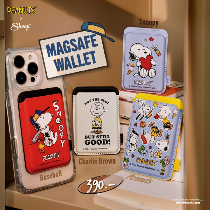 Magsafe Wallet Peanuts กระเป๋าเก็บบัตร Snoopy เคสแม่เหล็ก Peanuts