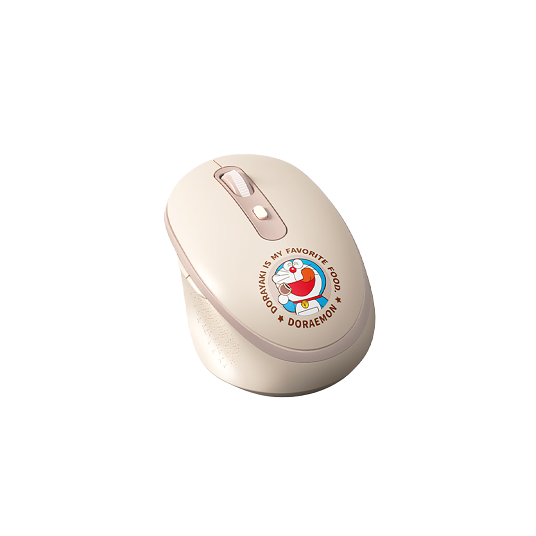 เม้าส์ ไร้สาย โดเรม่อน สีชมพู เกมมิ่ง Rock Doraemon โดราเอม่อน ขนาดพกพา
