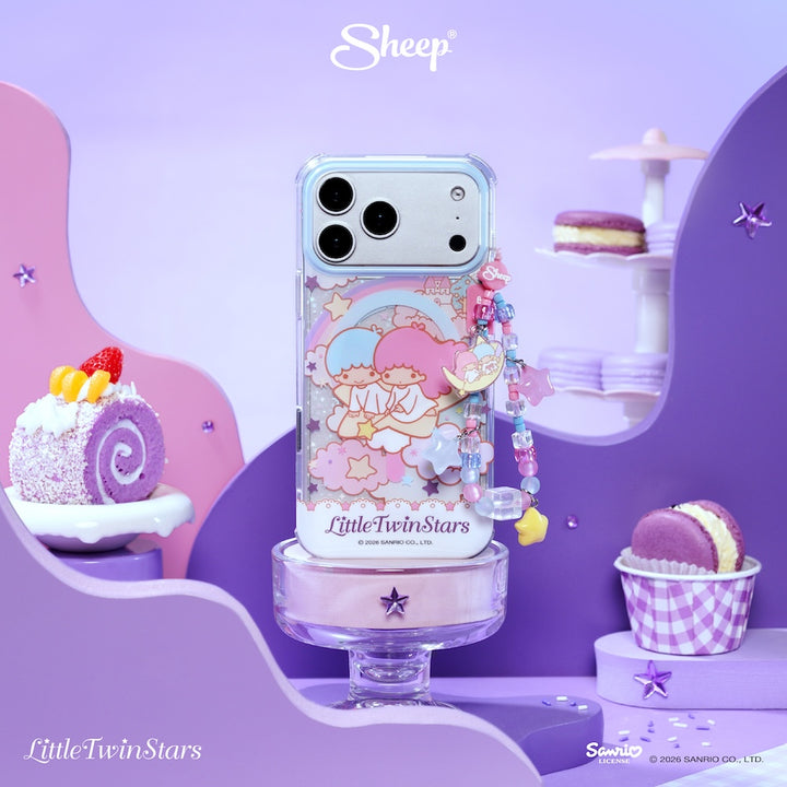 little twin stars magsafe iphone case ลายน่ารัก เคส ไอโฟน ลิตเติ้ลทวินสตาร์ สีม่วง ลิขสิทธิ์แท้ sanrio 17 pro max ซานริโอ้
