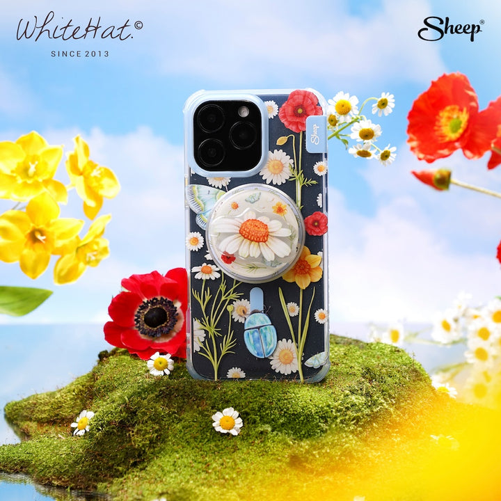 เคสไอโฟน ลายดอกไม้ แบบใส Sheep x Whitehat เคสโทรศัพท์ มีของแถม