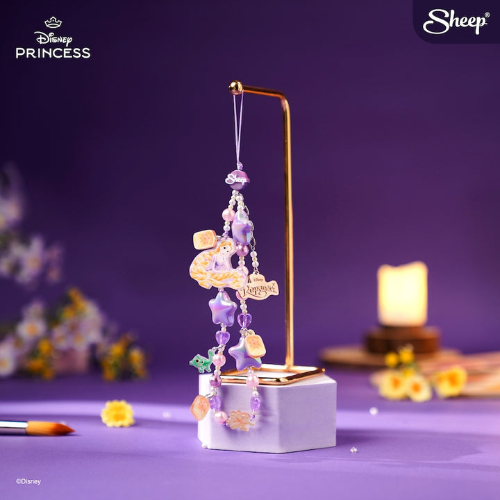 สายคล้องโทรศัพท์น่ารัก ๆ Charm ห้อยมือถือลูกปัด Rapunzel Disney ราพันเซล