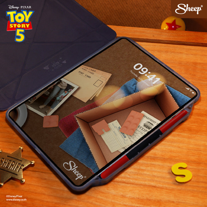 ipad case toy story 5 เคส ไอแพด ทอย สตอรี่ ดิสนีย์ พิกซาร์ สีฟ้า กันงอ กันกระแทก ลิขสิทธิ์แท้ disney pixar