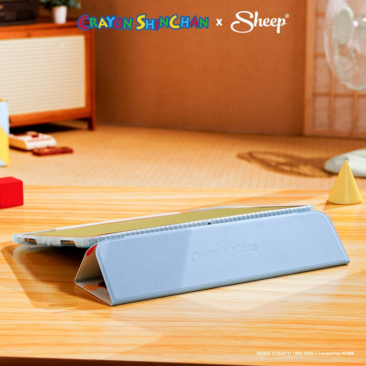 เคสไอแพด เครยอน ชินจัง crayon shinchan ipad case กันกระแทก น้ำหนักเบา ลิขสิทธิ์แท้ สีเขียว ฟ้า ตั้งได้ พกง่าย