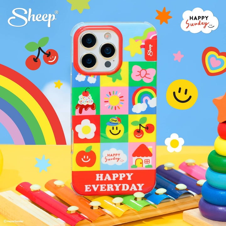 เคสลาย น่ารัก กันกระแทก เคส iPhone16 เคสไอโฟน16 น่ารักๆ เคส HAPPY SUNDAY