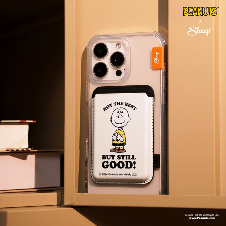ของใช้คู่เคส ที่ใส่การ์ด ชาร์ลี บราวส์ ลิขสิทธิ์แท้ Magsafe Wallet Peanuts