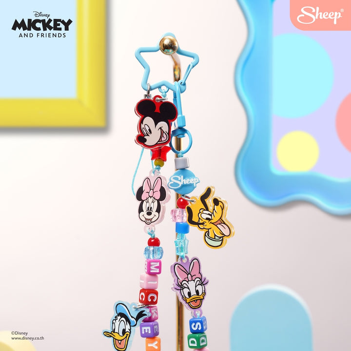 phone charm mickey and friends  สายห้อยมือถือ มิคกี้ เม้าส์ สีฟ้า strap