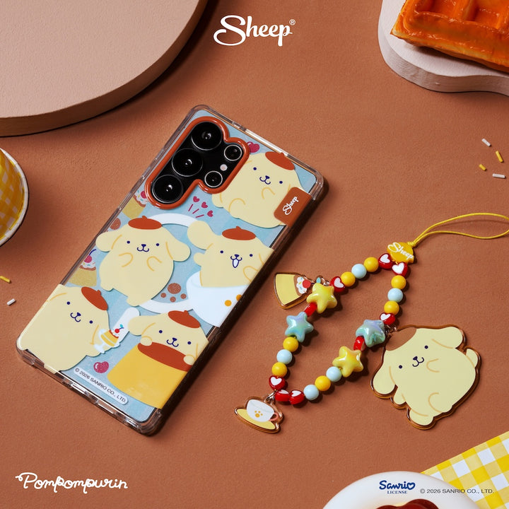 pompompurin samsung case ลายน่ารัก กันกระแทก เคส ซัมซุง ปอมปอมปุริน สีเหลือง ฟ้า ลิขสิทธิ์แท้ sanrio ซานริโอ้ มีของแถม