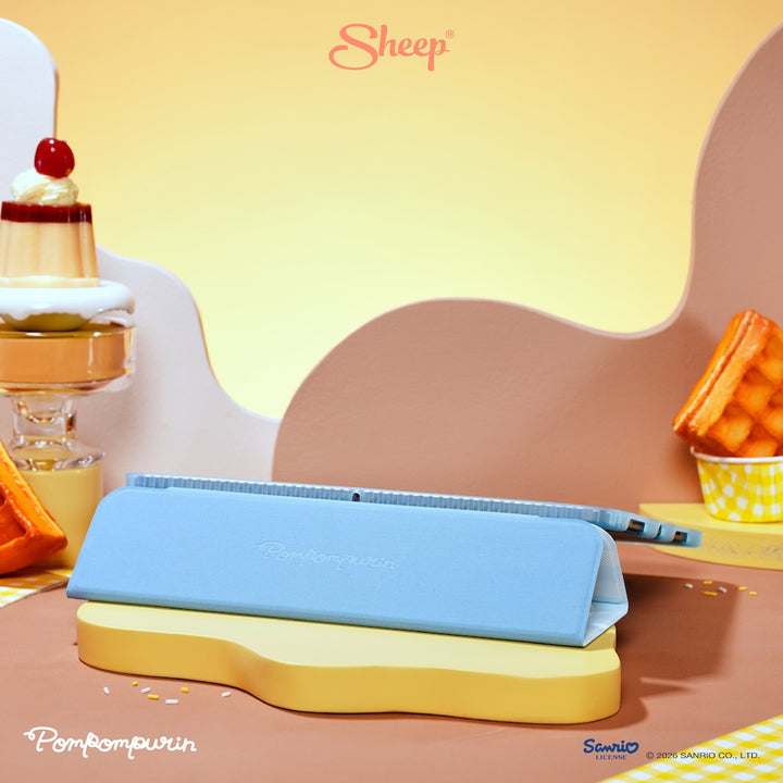 ปอมปอมปุริน ipad case sanrio เคสไอแพด pompompurin สีเหลือง ฟ้า ลิขสิทธิ์แท้ sanrio กันกระแทก น้ำหนักเบา พกง่าย
