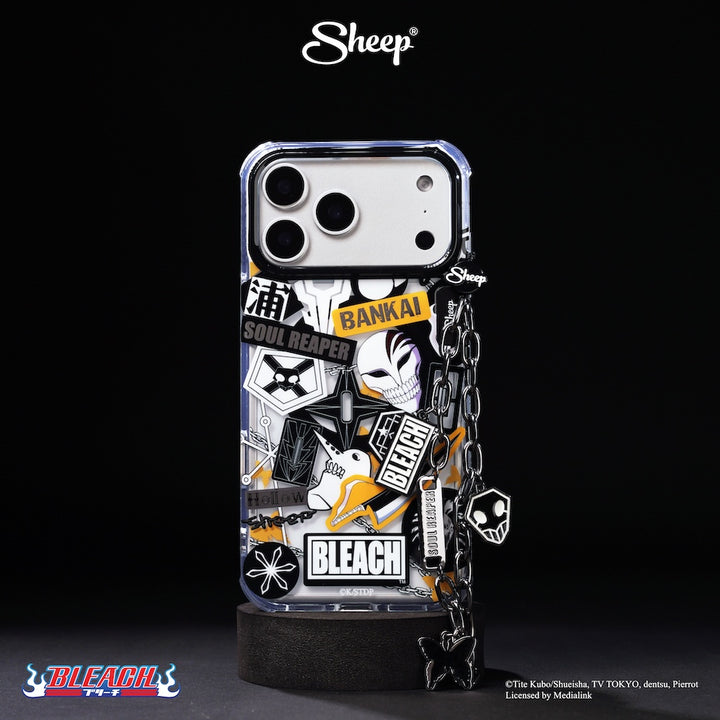เคส ไอโฟน bleach iphone 17 pro max magsafe case บลีช เทพมรณะ สีดำ เท่ๆ แถม keychain ลูกปัด แบบโซ่ กันกระแทก