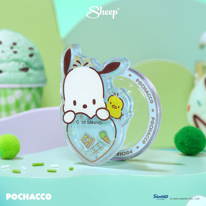 ที่แปะมือถือ pochacco magsafe เขย่า ได้ ใช้คู่เคส sanrio ลิขสิทธิ์แท้ sheep phone griptok accessories ที่แปะมือถือ โปเชโกะ