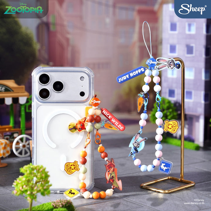 phone accessories charm zootopia nick &amp; judy สายห้อยมือถือ คู่จิ้น ซูโทเปีย นิค จูดี้ ถอดสลับได้