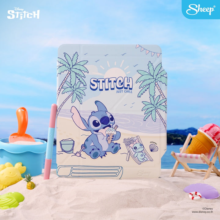 เคสคอลแลป stitch เคสไอแพด สติทช์ พับตั้งแนวตั้งได้ เคส ลายการ์ตูน Stitch