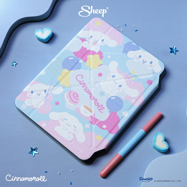 cinnamoroll ipad case เคสไอแพด ซินนามอนโรล ซานริโอ้ สีฟ้า ชมพู ลิขสิทธิ์แท้ sanrio กันกระแทก กันงอ ตั้งได้
