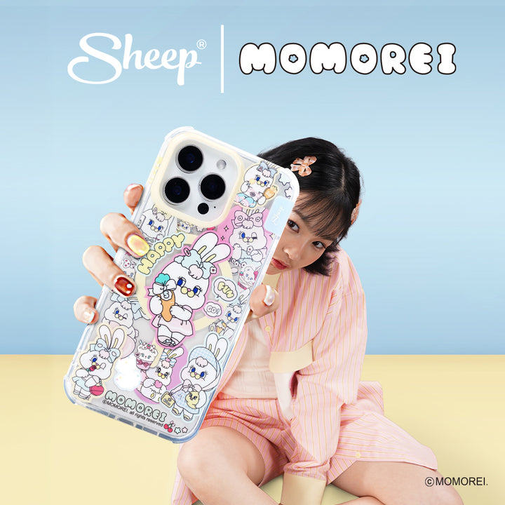 เคสไอโฟน สีพาสเทล magsafe momorei rico pinco ลายน่ารัก มีของแถม