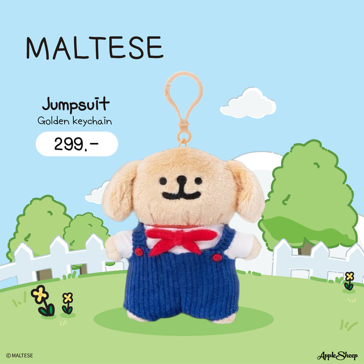 พวงกุญแจตุ๊กตาแต่งตัวได้ Maltese ลิขสิทธิ์แท้ พร้อมส่ง Maltese Keychain