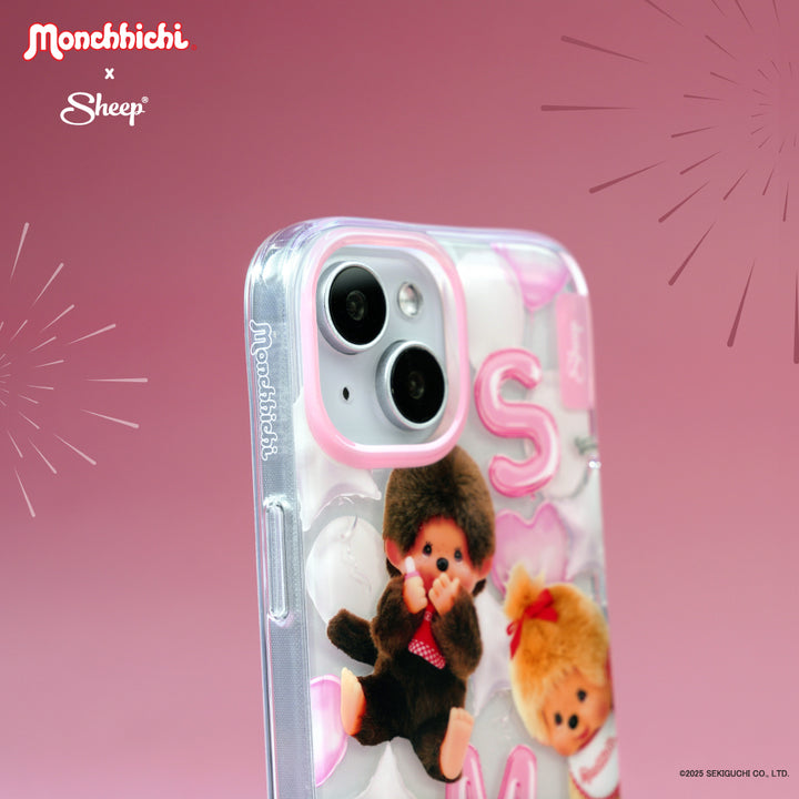 monchhichi beige iphone case เคส สีชมพู ม่อนชิชิ ไอโฟน สีเบจ ทอง sketch sheep มอนชิชิ