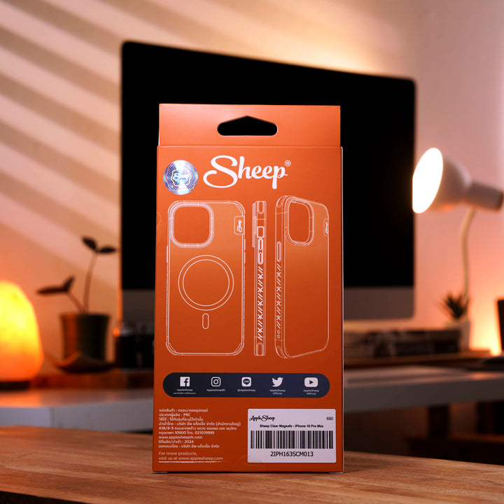 เคส Magsafe Samsung S25 Ultra แบรนด์ Sheep เคสใส เคสซัมซุง