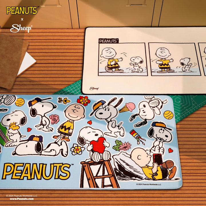 Mousepad Snoopy แผ่นรองเม้าส์แบบยาวลาย peanuts Mousepad Peanuts
