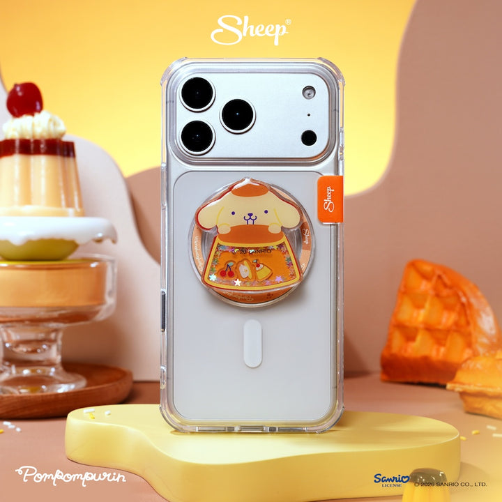 ที่แปะมือถือ ปอมปอมปุริน pompompurin magsafe เขย่า ได้ ใช้คู่เคส sanrio ลิขสิทธิ์แท้ phone griptok accessories