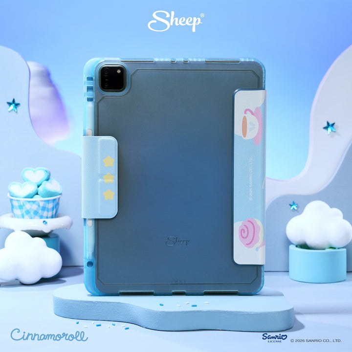 เคสไอแพด ipad case cinnamoroll ลิขสิทธิ์แท้ sanrio กันกระแทก น้ำหนักเบา พกง่าย ซินนามอนโรล ซานริโอ้ สีฟ้า ชมพู