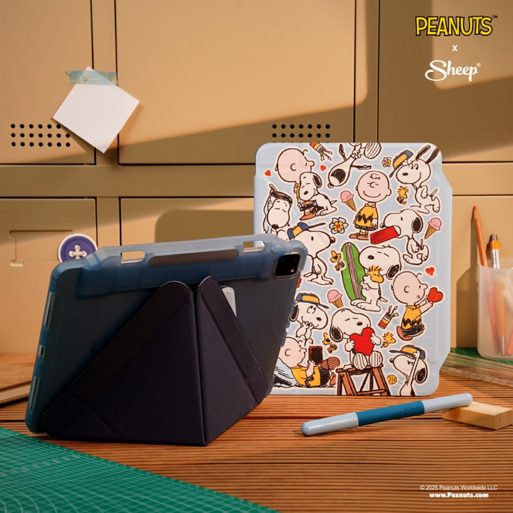 เคสไอแพดมีที่เก็บปากกา เคส iPad Gen 10 เคสคอลแลป peanuts เคส iPad Air