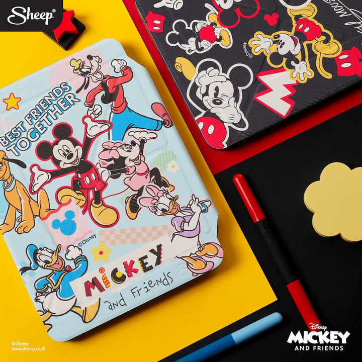 ipad case mickey mouse เคสไอแพด มิคกี้ เมาส์ แถม ปลอกปากกา กันงอ