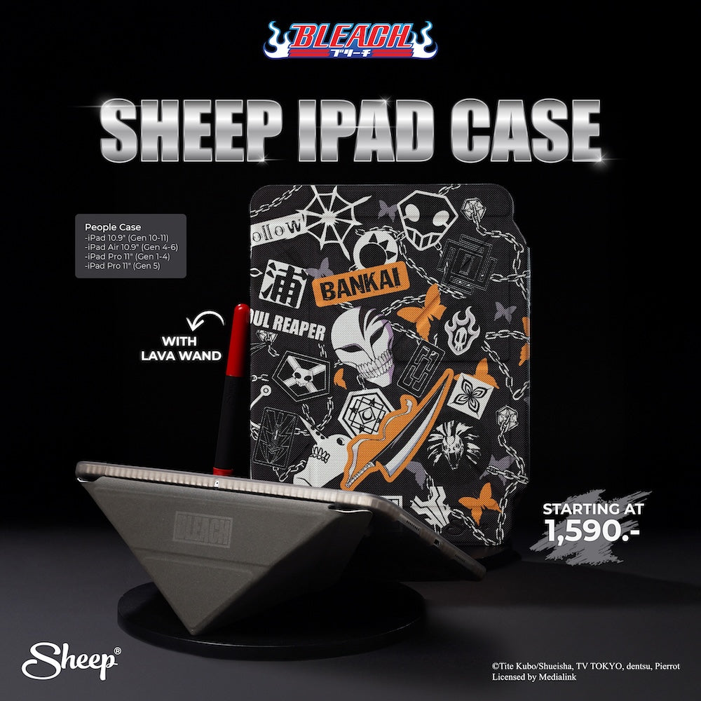 เคส ไอแพด bleach เทพมรณะ ipad case บลีช สีดำ เท่ๆ กันกระแทก กันงอ แถม ปลอกปากกา