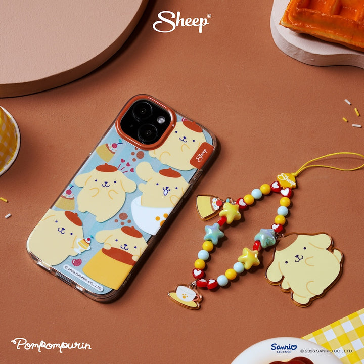 pompompurin iphone case sketch เคส ไอโฟน ปอมปอมปุริน ลิขสิทธิ์แท้ sanrio สีเหลือง ฟ้า ลายน่ารัก ซานริโอ้ กันกระแทก