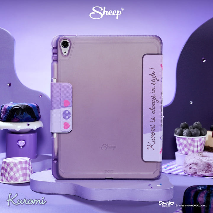 เคสไอแพด ipad case kuromi ลิขสิทธิ์แท้ sanrio กันกระแทก น้ำหนักเบา พกง่าย คุโรมิ ซานริโอ้ สีม่วง ดำ