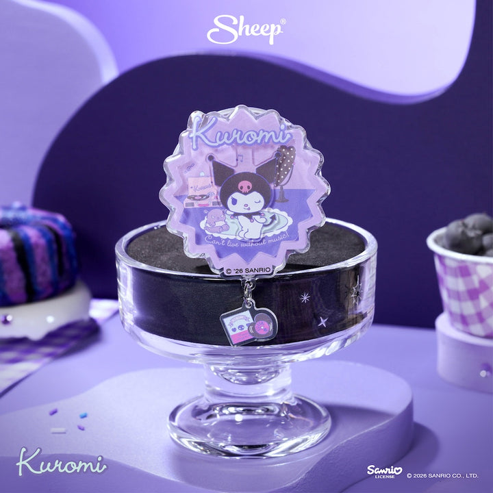 ที่แปะมือถือ kuromi magsafe phone accessories ใช้คู่เคส sanrio คุโรมิ สีม่วง ลิขสิทธิ์แท้ ซานริโอ้ แกว่ง เล่นได้ griptok