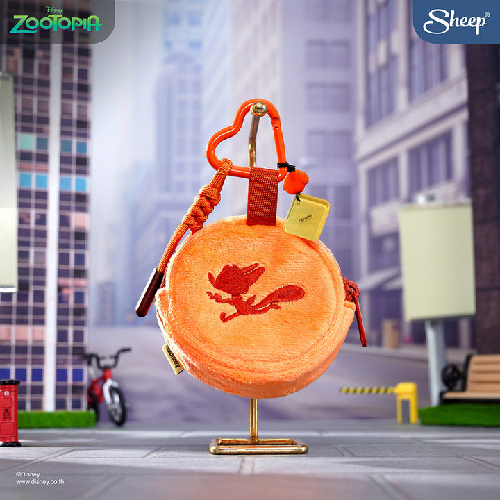 mini gadget bag พวงกุญแจกระเป๋า นิค สีส้ม มีตะขอห้อย zootopia nick wilde